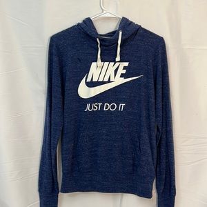 #2084 Nike just do it pull over with hood size medium  NWOT